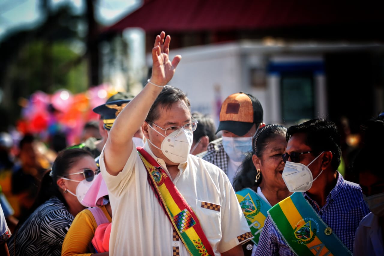 Presidente Arce anuncia paquete de obras para Cuatro Cañadas