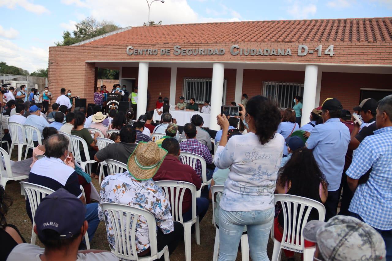 Inauguran módulo policial en la comunidad El Paurito de Santa Cruz 