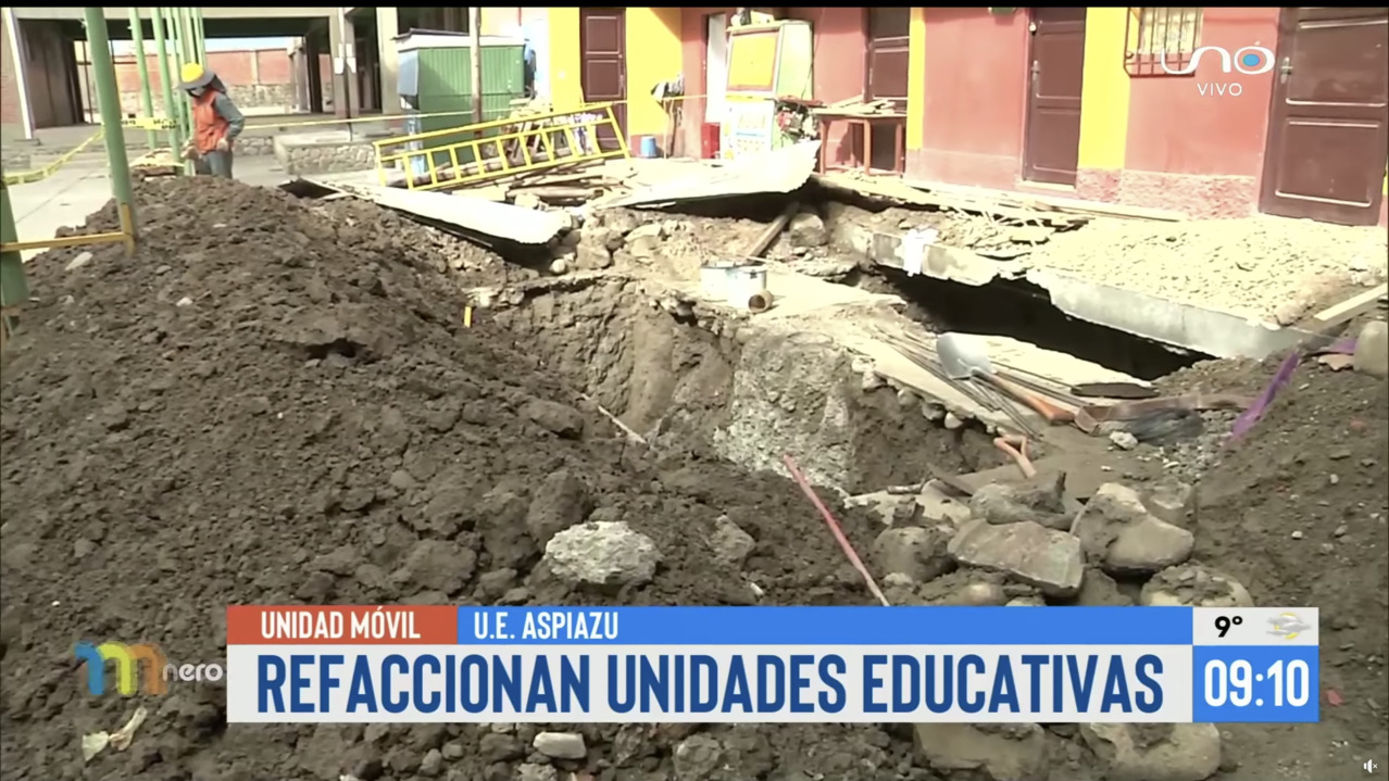 Juntas vecinales protestan porque las unidades educativas no están en condiciones para el inicio de clases