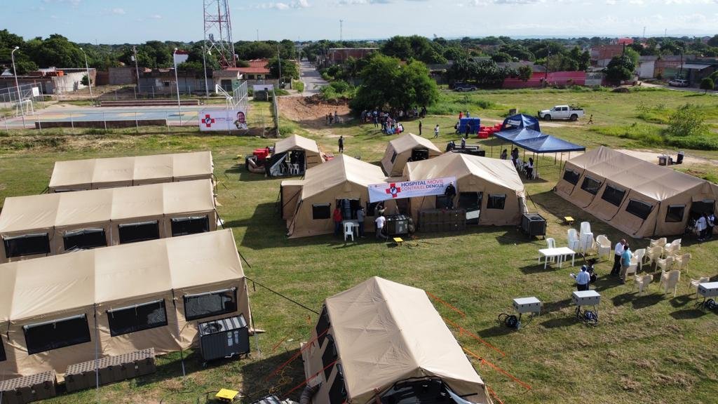 Activan hospital móvil en Santa Cruz con 40 camas de internación y 90 médicos para lucha contra el dengue