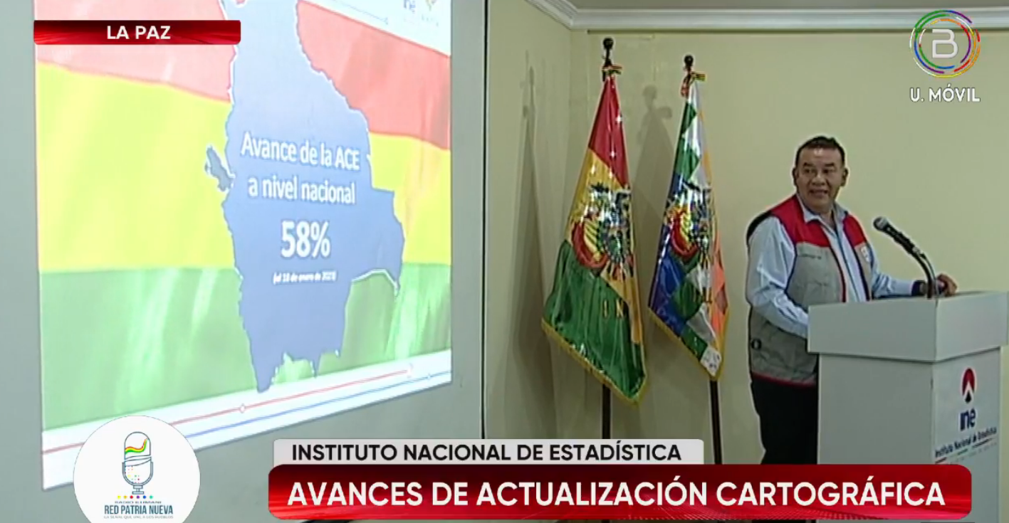 Censo: Actualización Cartográfica tiene avance de 58% en Bolivia, en agosto se lo tendrá listo
