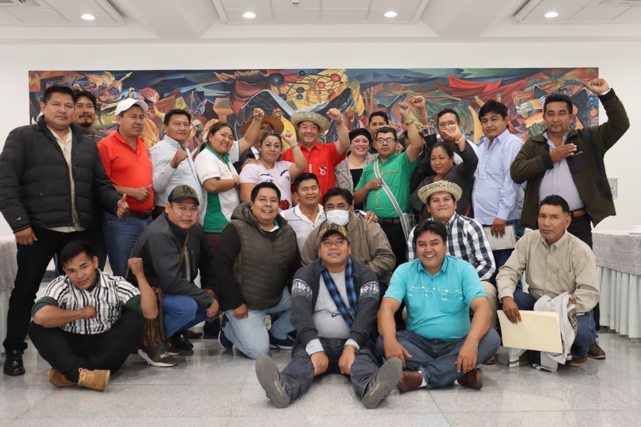 Arce y dirigencia de la CIDOB coordinan acciones para seguir reconstruyendo la Patria