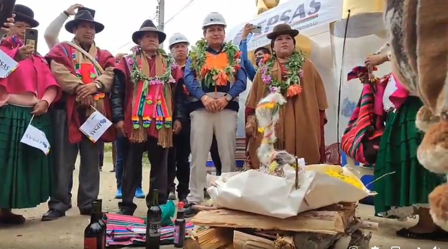 Epsas inicia construcción de obras para dotar agua potable a más de 900 familias en La Paz