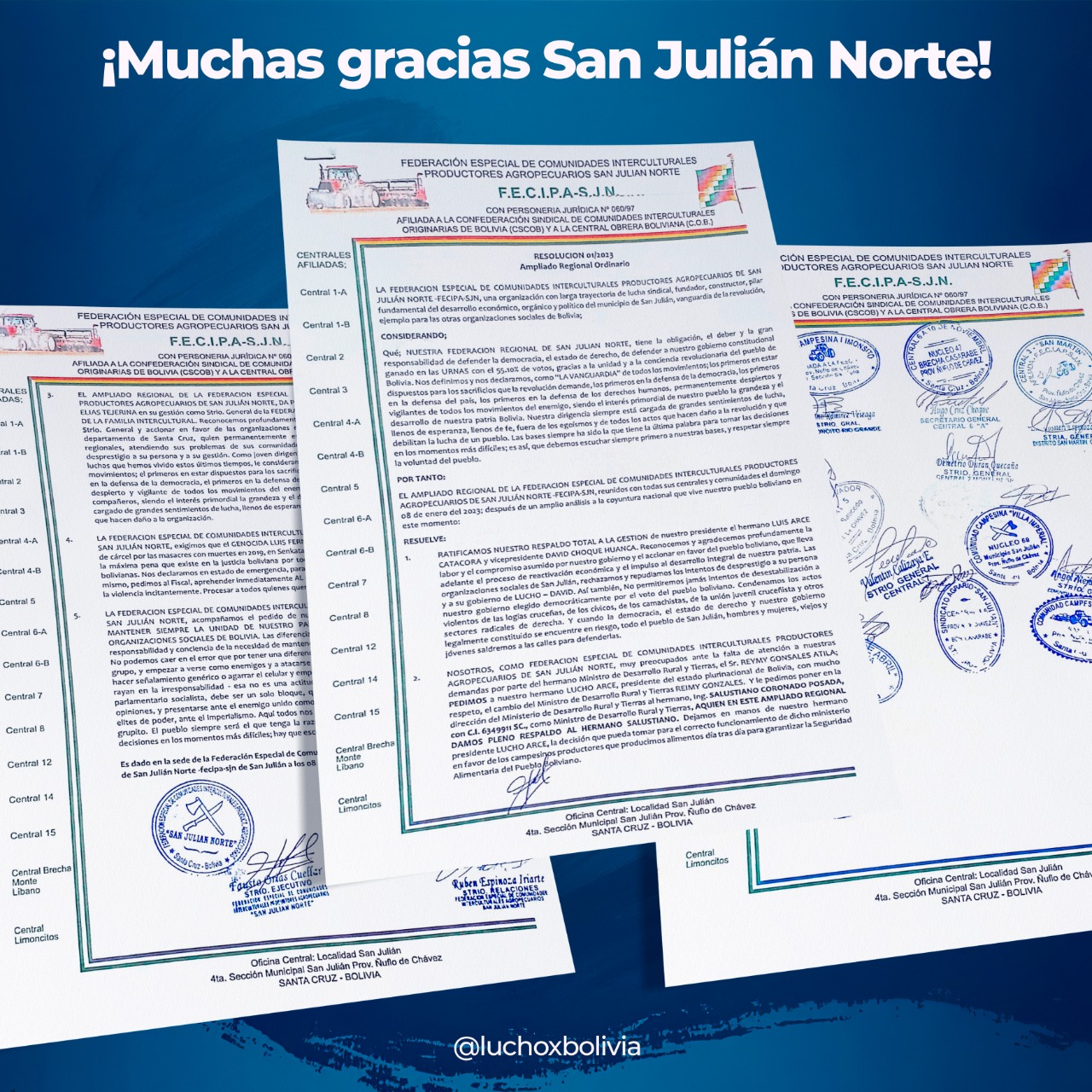 Presidente reafirma que el Proceso de Cambio le pertenece al pueblo boliviano