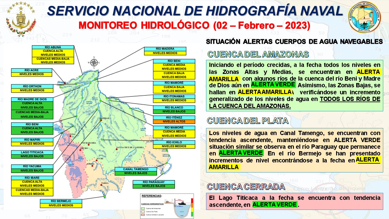 Hidrografía Naval: Suben los niveles de agua en todos los ríos de la cuenca del Amazonas