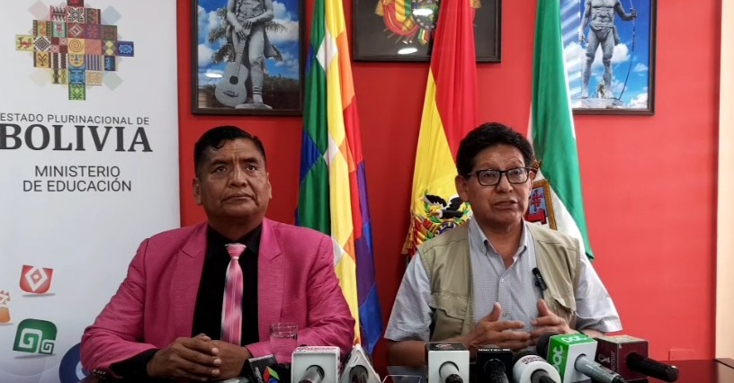 Ministro Pary reprocha que dirigente Álvarez pretenda movilizar a los maestros con mentiras