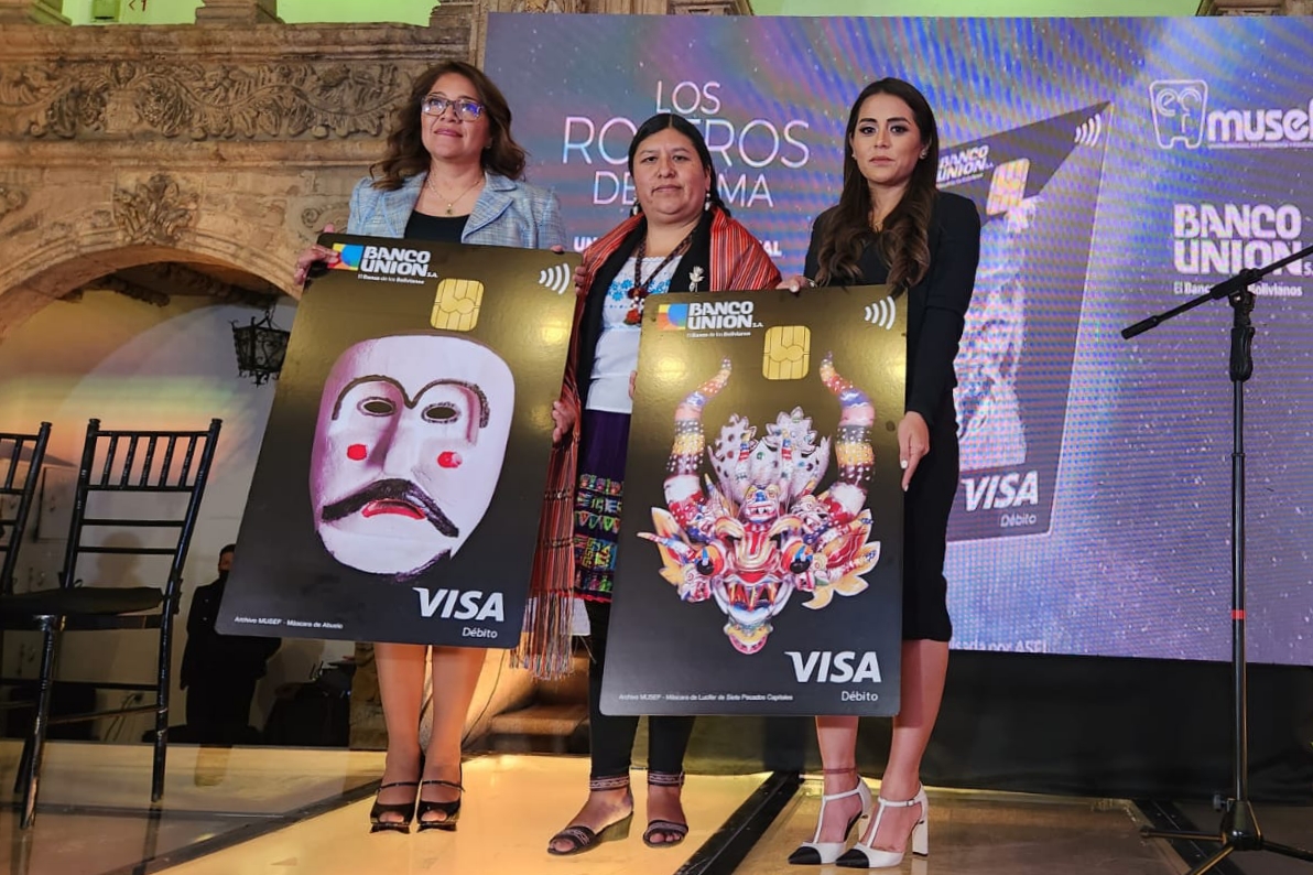 Banco Unión promueve expresiones culturales de Bolivia con nuevos modelos de tarjetas de débito
