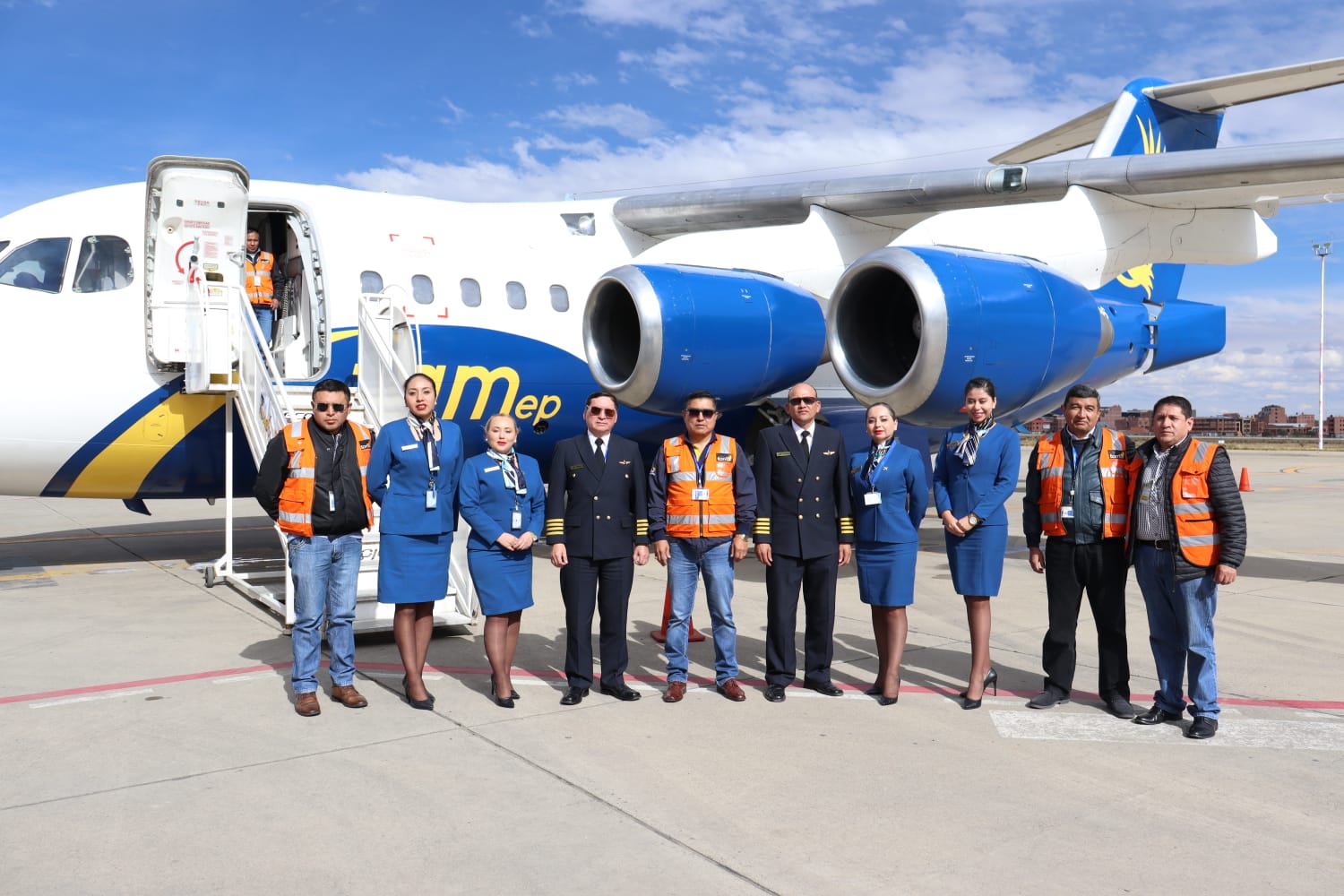 Empresa Pública TAM restablece operaciones y ofrece vuelos chárter