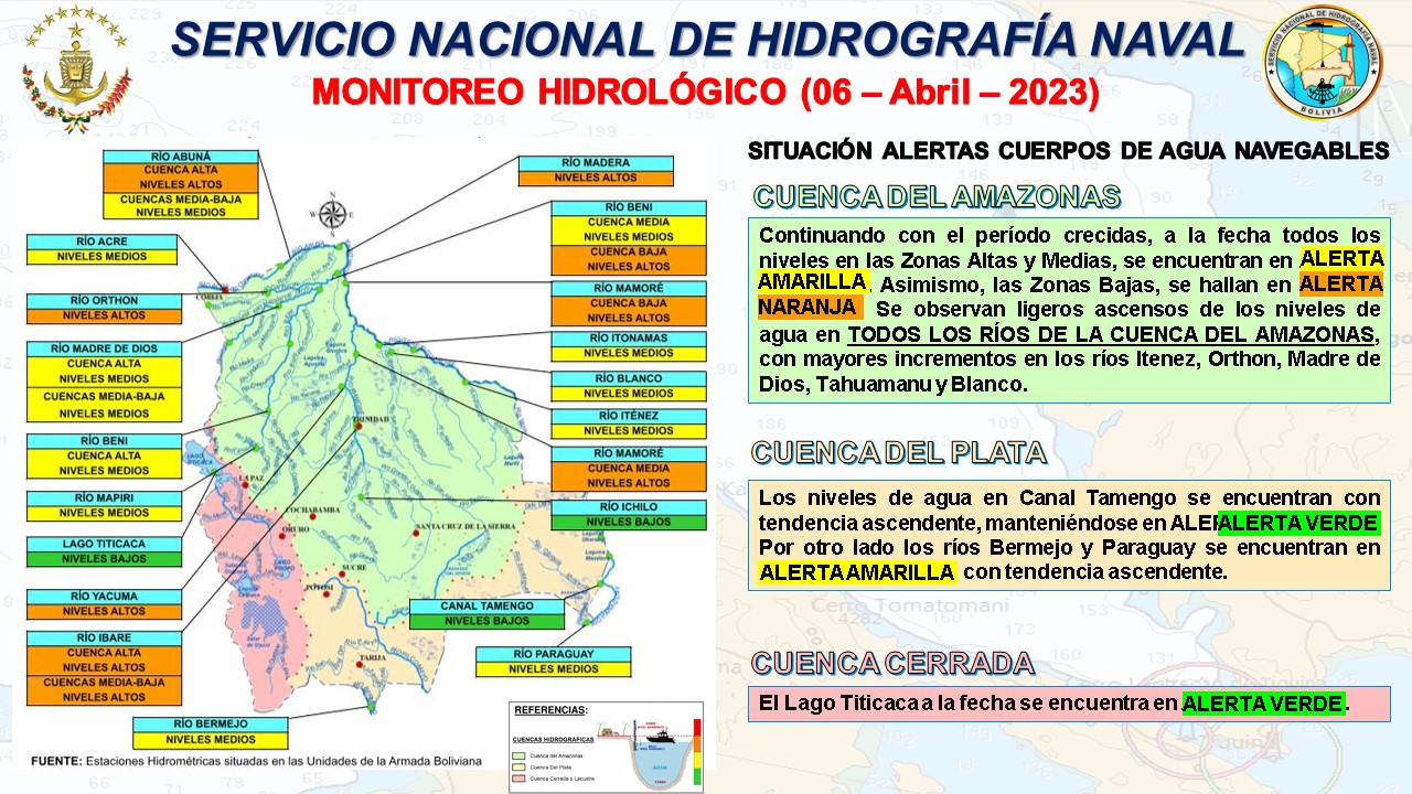 Hidrografía Naval reporta “ligeros ascensos” en todos los ríos de la cuenca del Amazonas