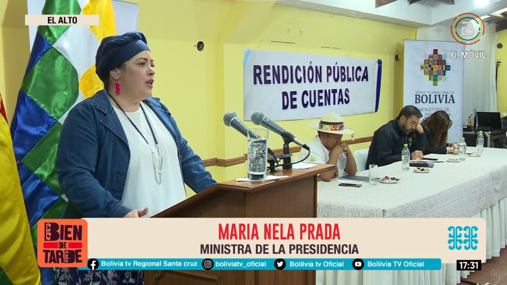 Ministra Prada: “No pudieron ni podrán con nosotros, aquí estamos de pie”