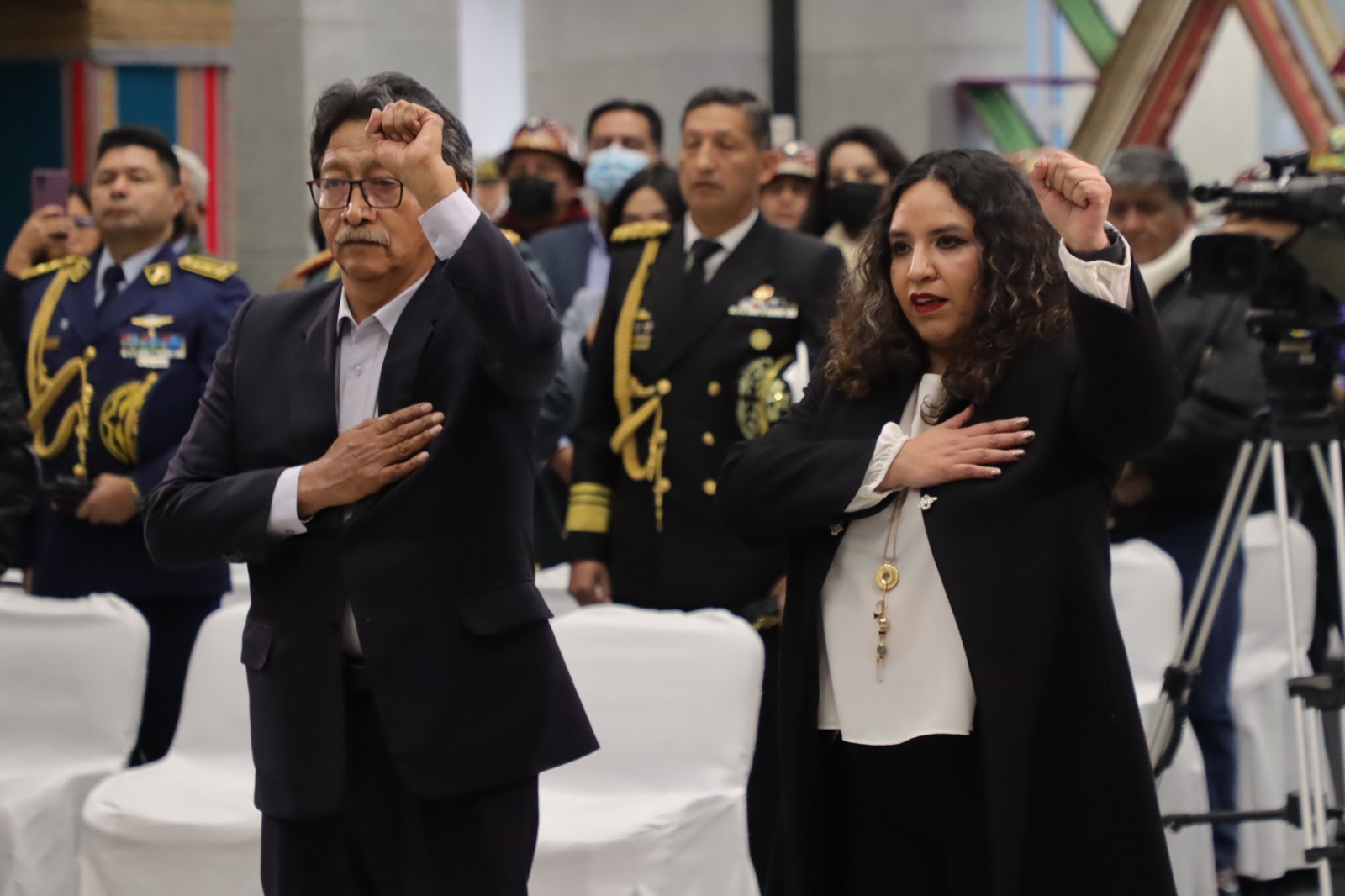 María Renée Castro y Marcelino Quispe López asumen como ministros de Salud y Minería 