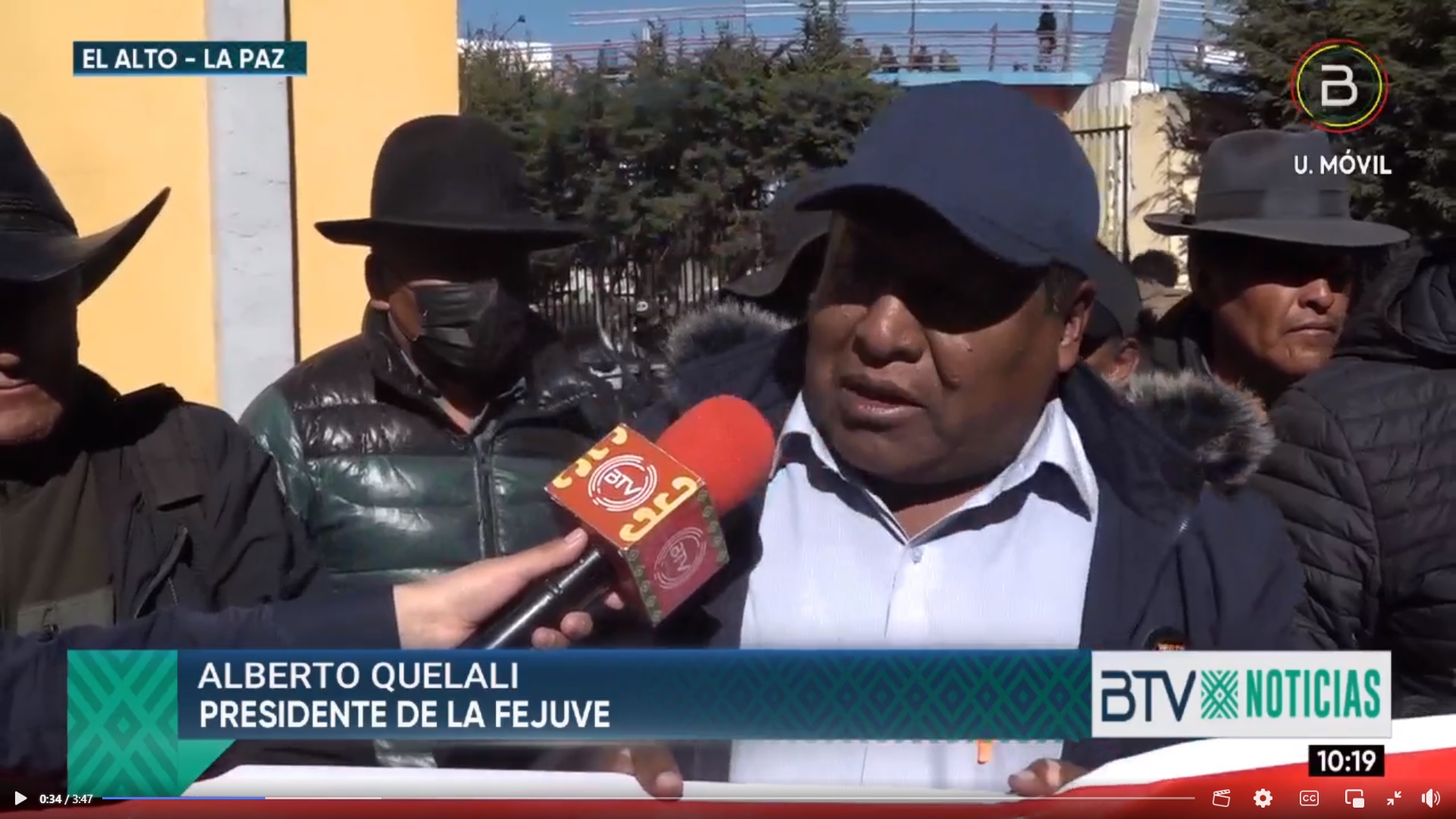 Sectores sociales de El Alto rechazan censura al ministro Del Castillo y denuncian atentado contra el Gobierno