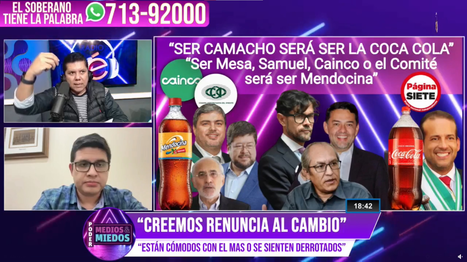 Periodista Pomacusi: ¿Página Siete y Creemos trabajan juntos?