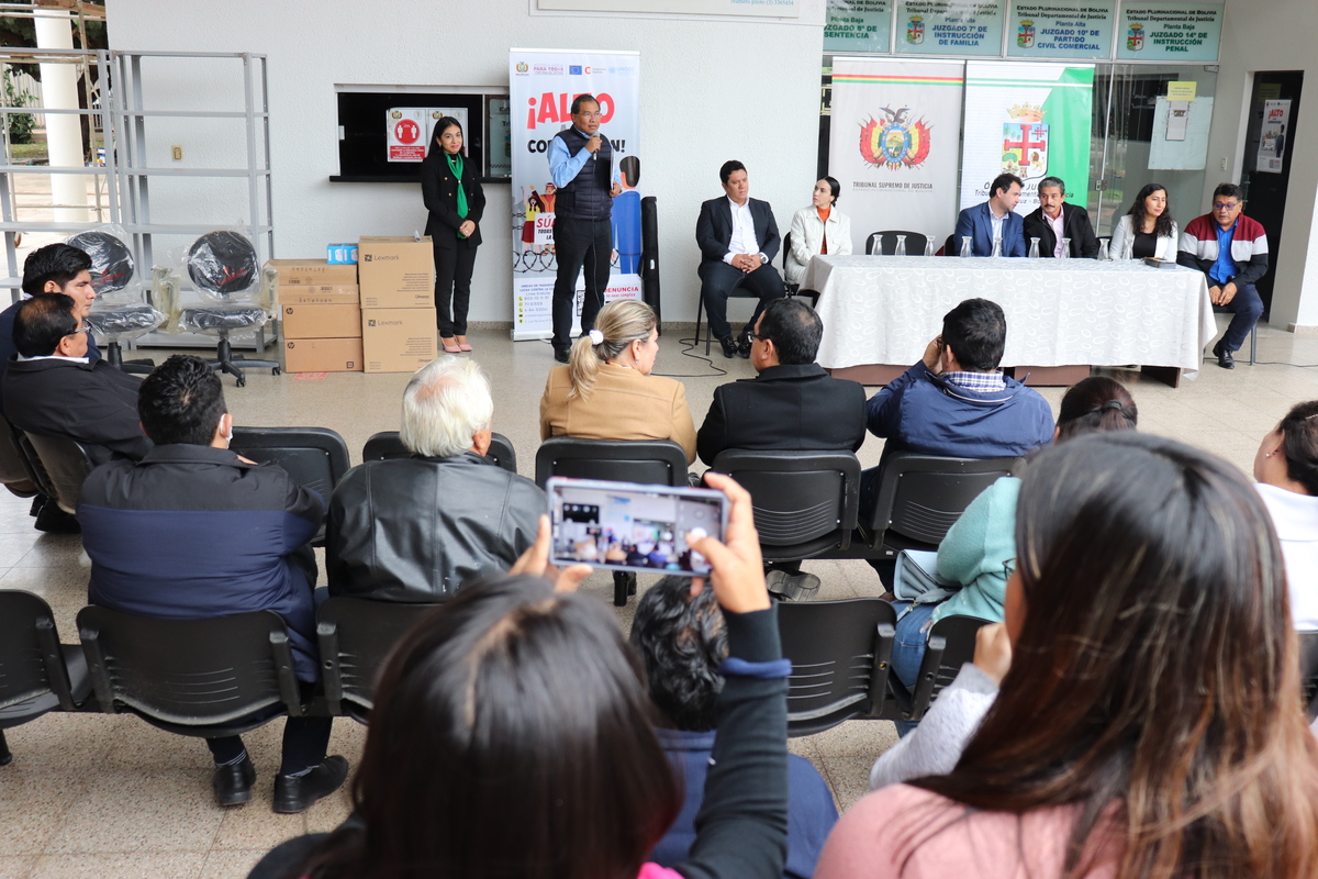 Órgano Judicial promueve el “Escritorio Móvil” para dar celeridad a procesos en Santa Cruz