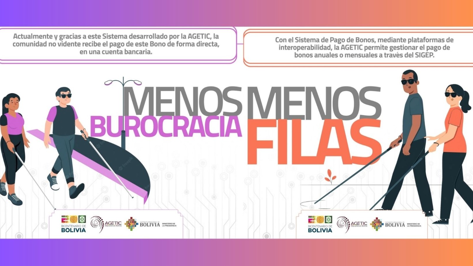 Con el Sibai más de 5.000 personas con ceguera recibieron el Bono de Indigencia en sus cuentas bancarias