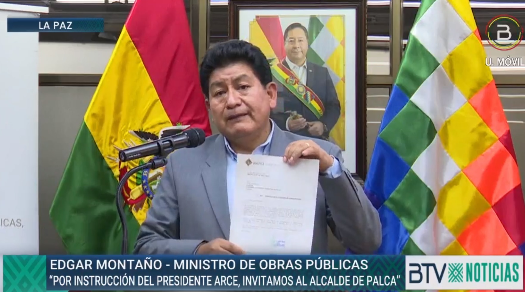 Gobierno convoca al alcalde de Palca para concertar mejoras en el tramo a Urujara 