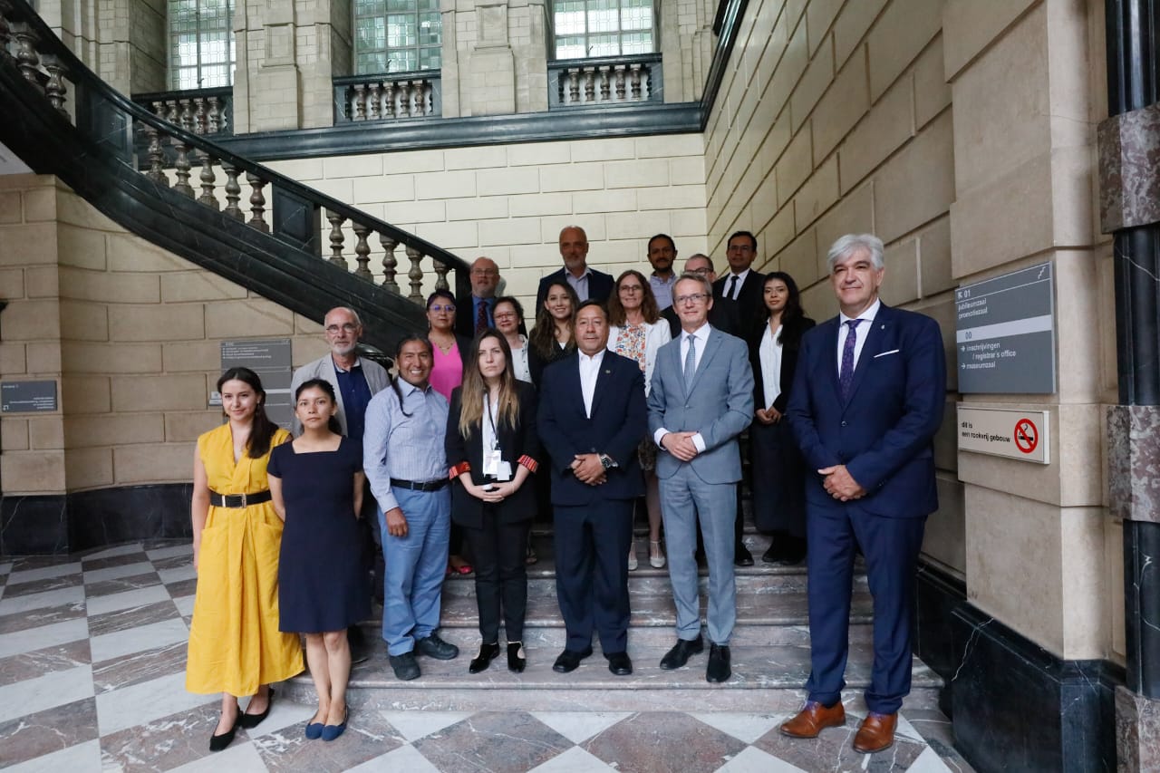 El presidente Luis Arce visita la Universidad KU Leuven de Lovaina, Bélgica. Fuente: Comunicación Presidencial.