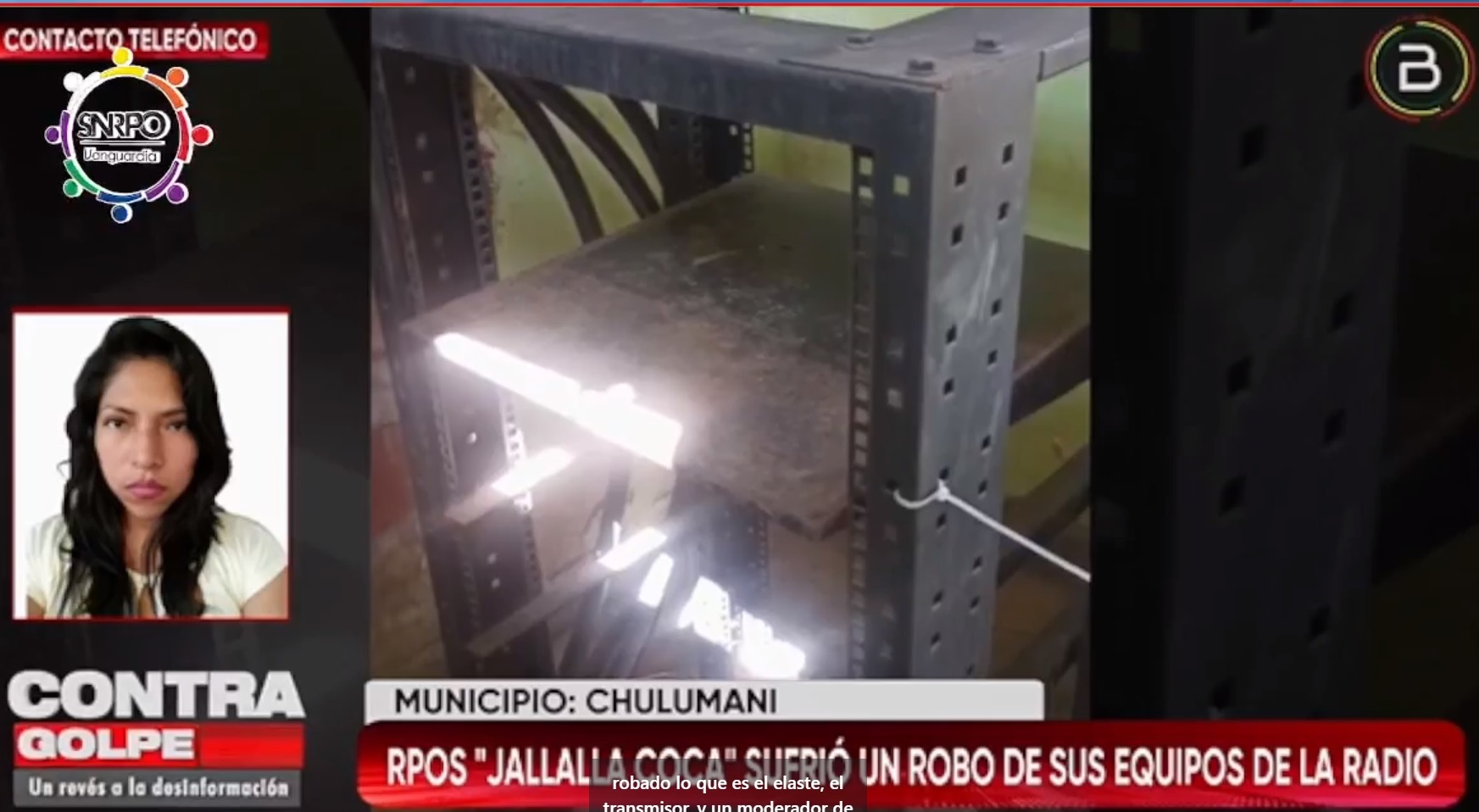 Roban equipos de Radio Jallalla Coca de Yungas y suspende emisiones
