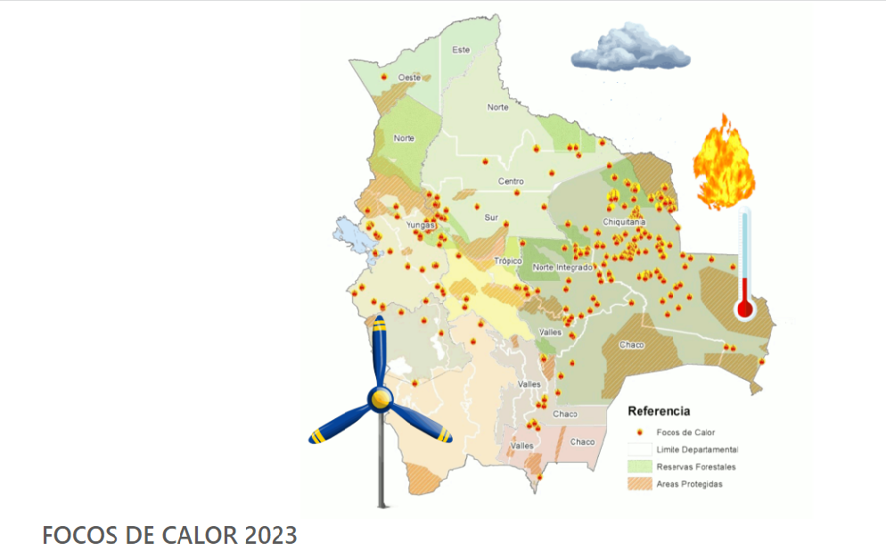 Más de 1.700 focos de calor se registran en el territorio nacional