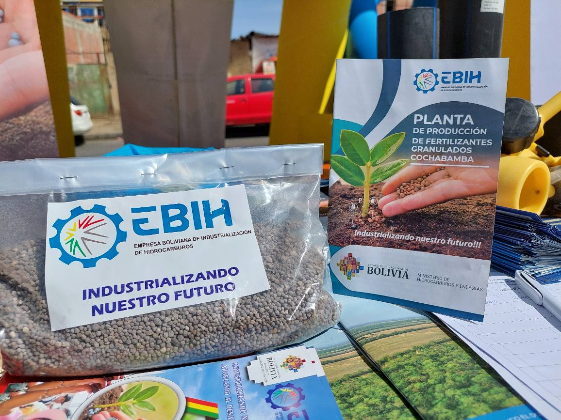 EBIH adquirirá más de 2.000 toneladas de potasio de YLB para producir agrofertilizante NPK