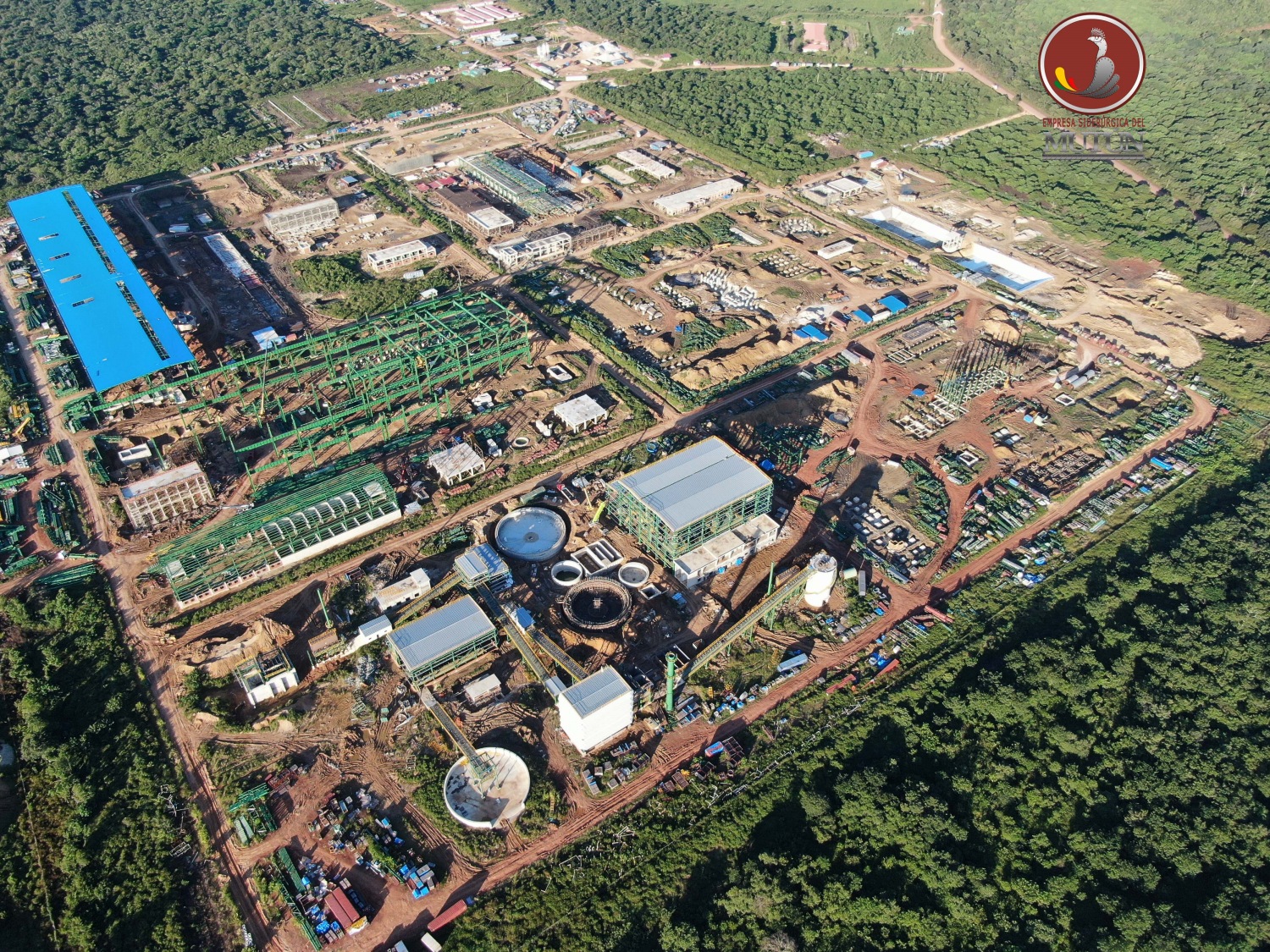 Construcción de la Siderúrgica del Mutún llega al 80% de avance físico y financiero