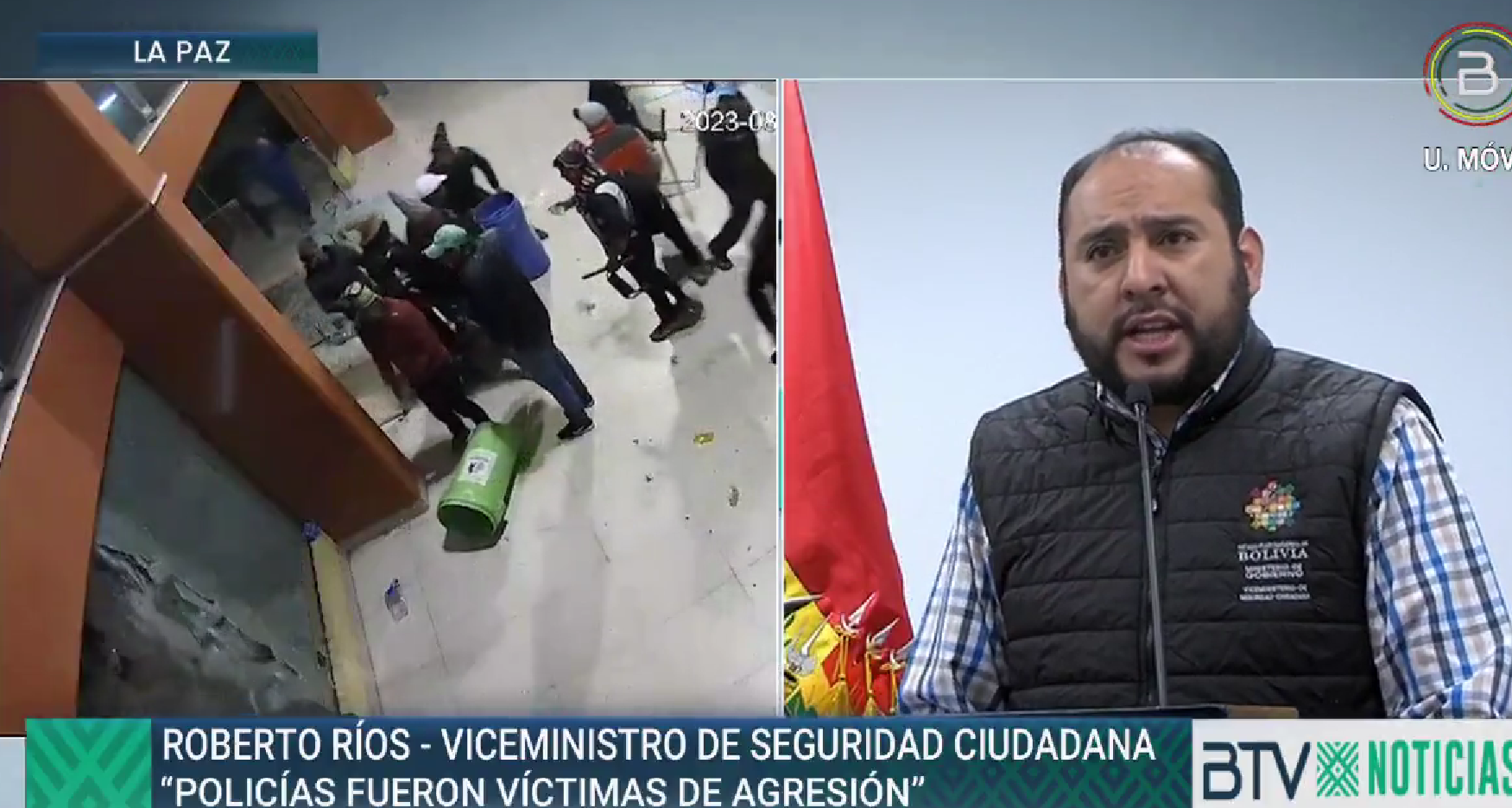 Violencia en congreso campesino acaba con un arrestado y el secuestro de objetos contundentes y armas punzocortantes