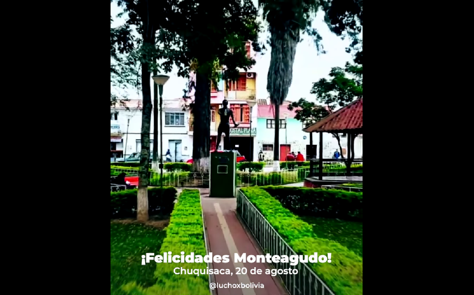 Arce saluda a la población de Monteagudo en su aniversario