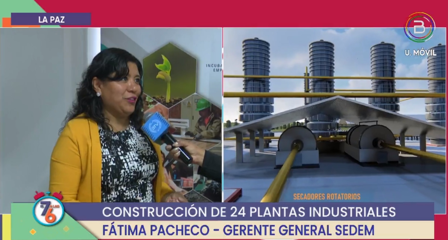 Sedem avanza en la construcción de 24 plantas industriales con más Bs 5.000 millones de inversión