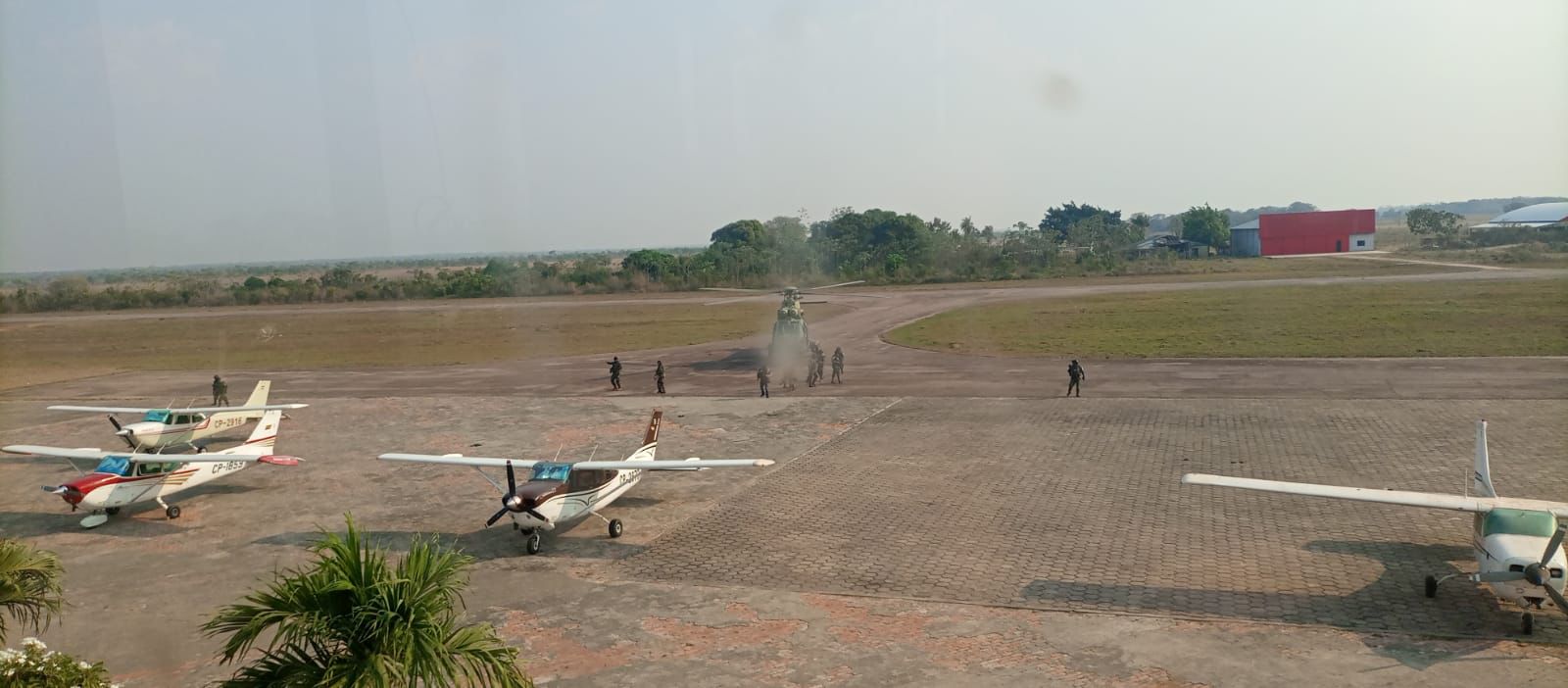 Intervienen aeródromo en Santa Ana de Yacuma de Beni para investigar la comisión de ilícitos