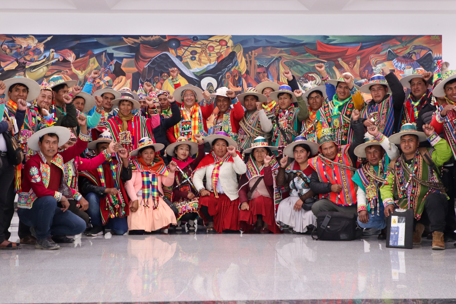 Arce y dirigentes de ayllus del norte de Potosí coordinan proyectos en salud, educación y producción