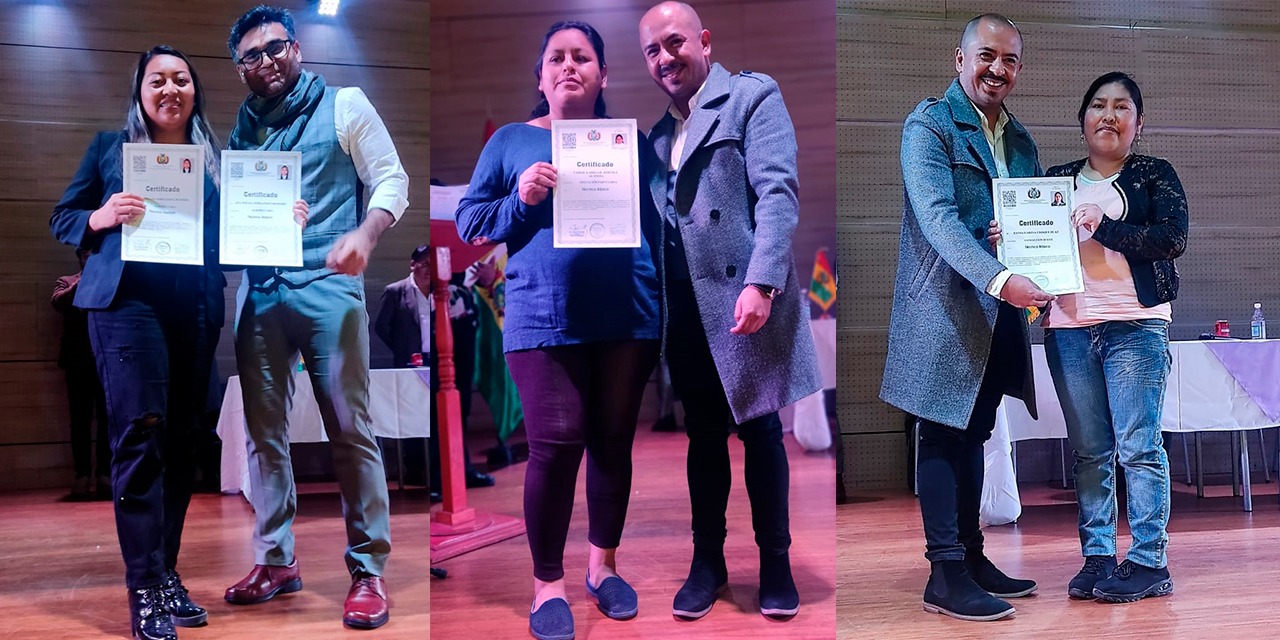 Gobierno entrega certificados de formación técnica a 131 bolivianos que residen en Chile