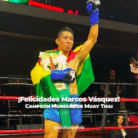 Presidente celebra triunfo de Marcos "Corazón de León" Vásquez, Campeón Mundial de Muay Thai