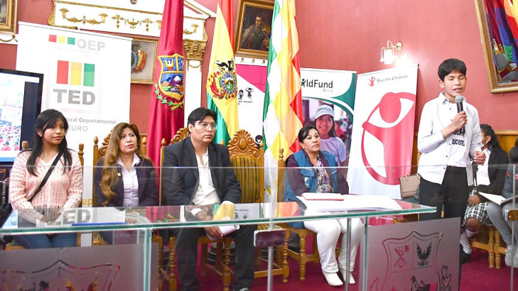 TED coadyuva en la elección del Comité Municipal Niña, Niño y Adolescente de Oruro