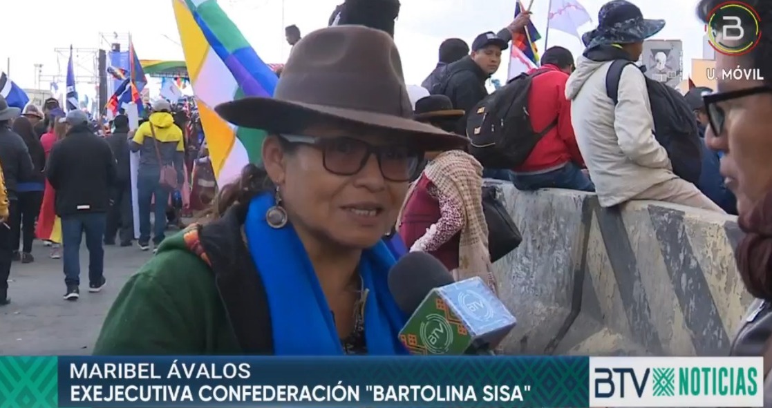 Exejecutiva Bartolina Sisa asevera que Arce tiene el respaldo incondicional de las organizaciones sociales