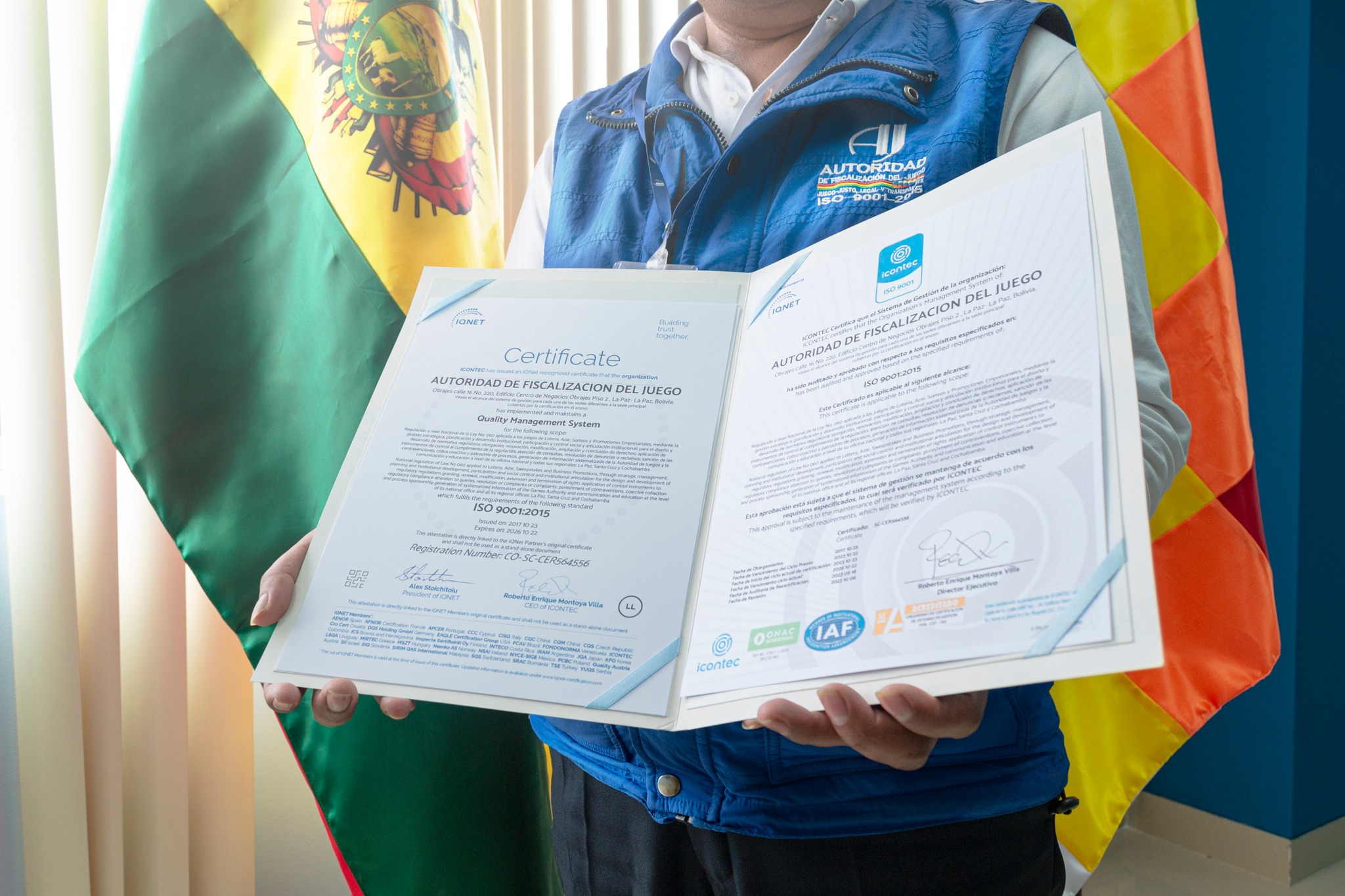 Autoridad del Juego renueva certificado de gestión de calidad y valida internacionalmente sus procesos y servicios