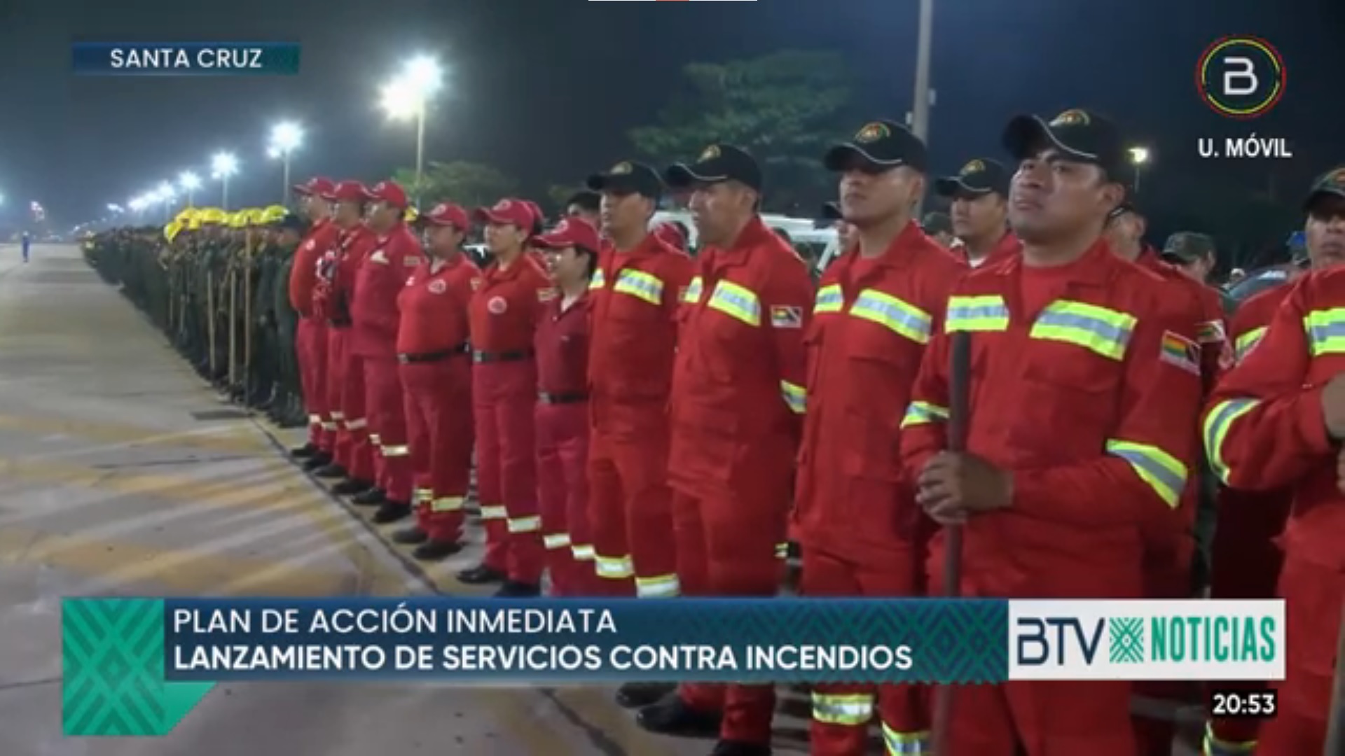 Refuerzan con personal policial mitigación de incendios en Santa Cruz; superan los tres millares de movilizados