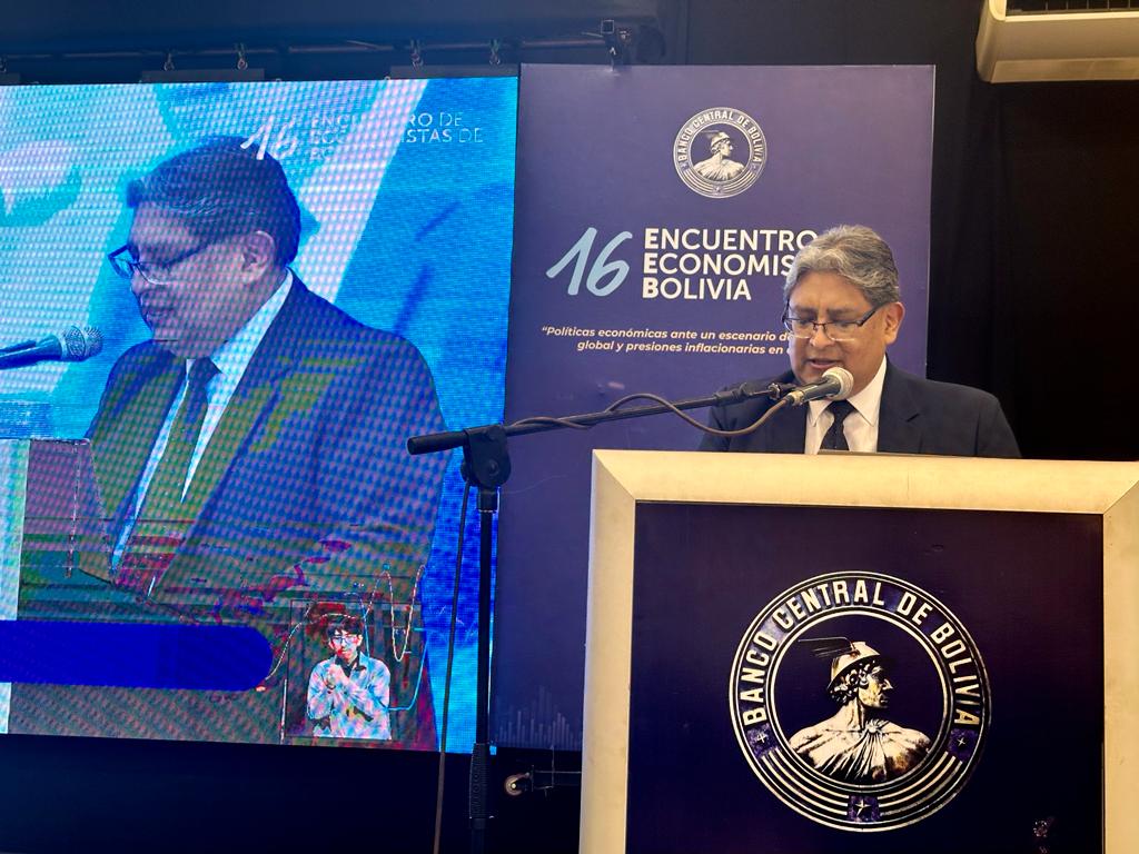 Banco Central inaugura el 16° “Encuentro de economistas de Bolivia” en Cochabamba