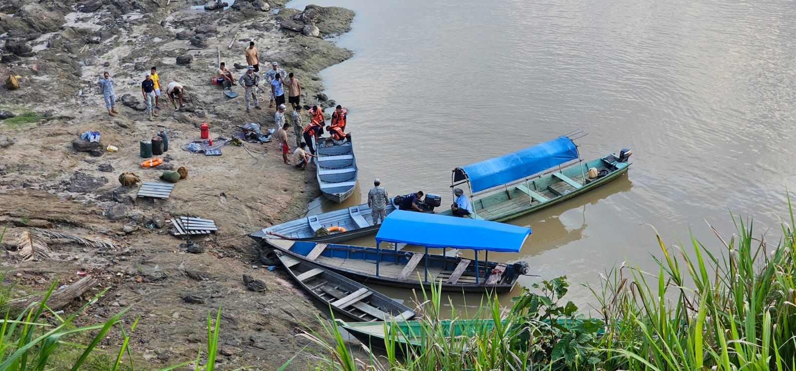 Inspecciones en los ríos Madera y Abuná. Foto: AJAM.