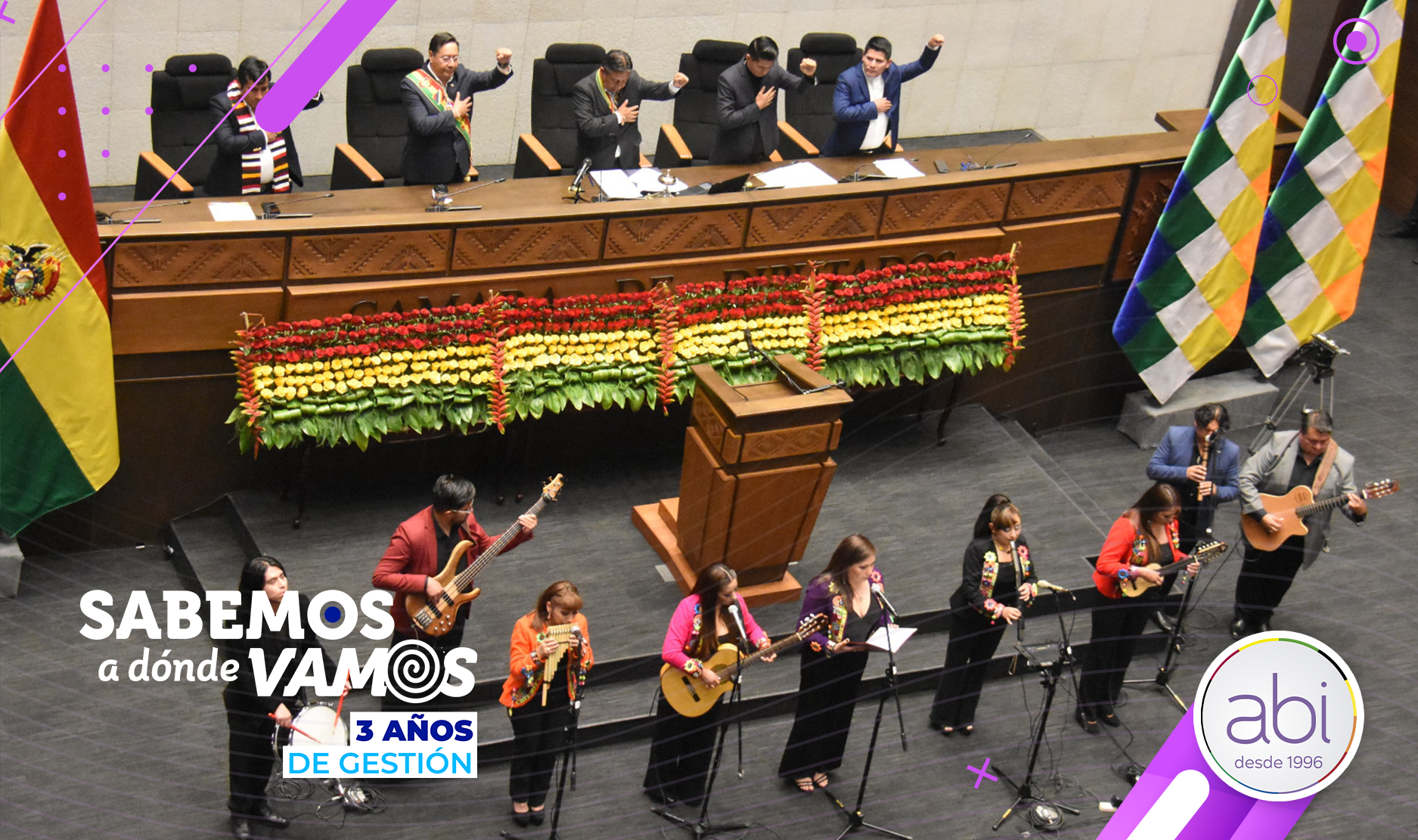 El presidente nato de la ALP, inaugura la legislatura 2023 - 2024. Foto: Gonzalo Jallasi.