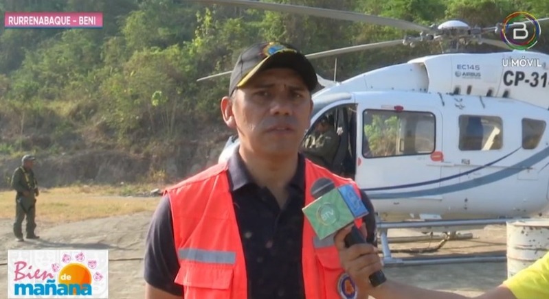 Bomberos forestales controlan incendio en Rurrenabaque