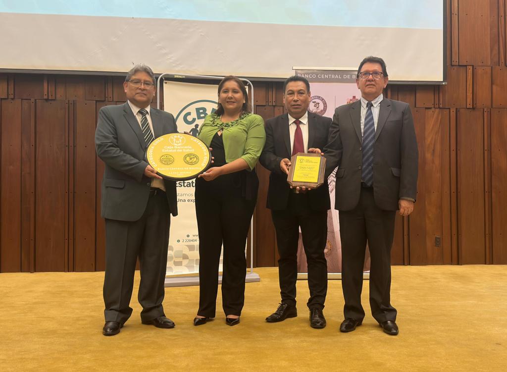 El BCB es la primera entidad pública que obtiene la “categorización empresa saludable y segura”
