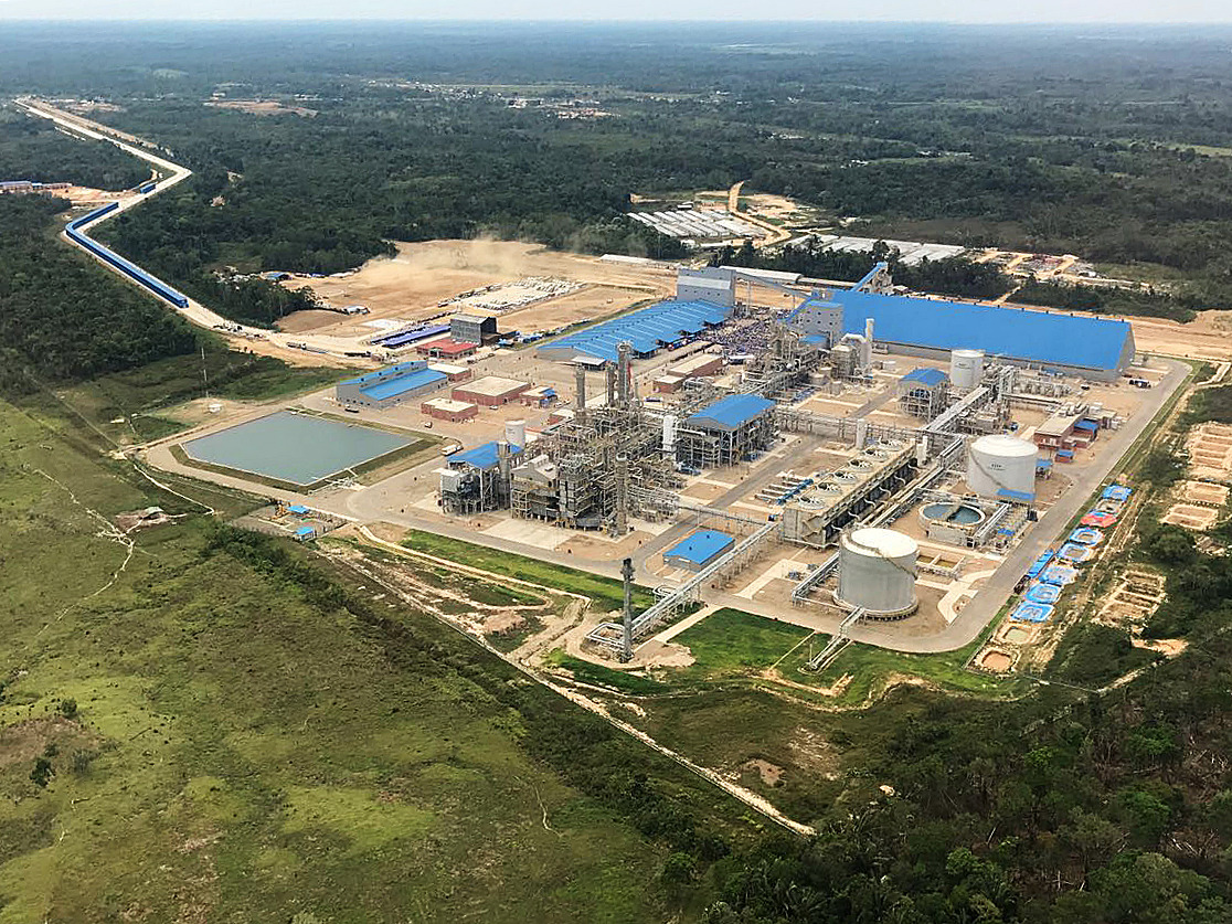 La planta de urea ubicada en Bulo Bulo, Cochabamba. Archivo.