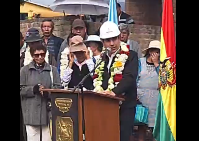 Misicuni inicia obras de ampliación de sistema de riego en Tiquipaya para incrementar más de 200 ha agrícolas