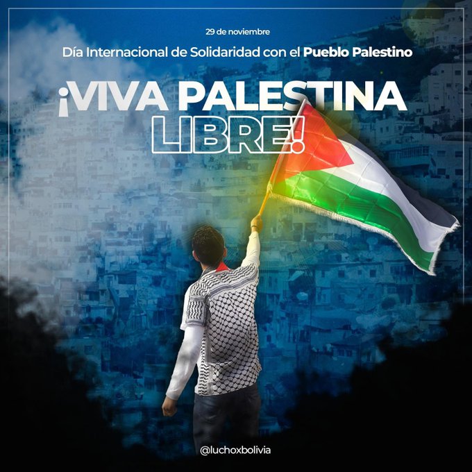 Bolivia aboga por un acuerdo que permita a Palestina ejercer su soberanía plena y vivir en paz