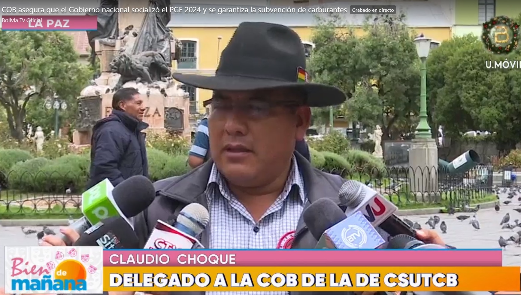 COB asegura que el PGE 2024 fue socializado y desmiente supuesto gasolinazo