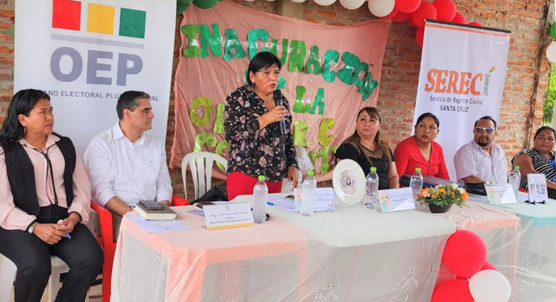 TSE habilita nueva Oficialía de Registro Civil en Pailón para el beneficio de más de 4.000 personas