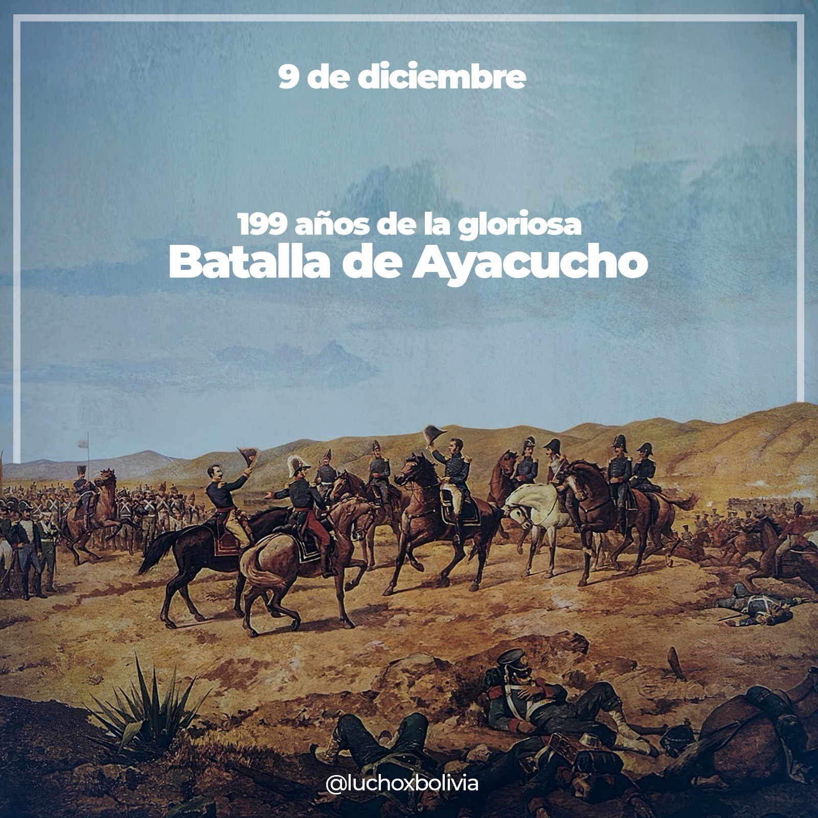 Presidente evoca la gloriosa batalla de Ayacucho e insta a mantener vivo su legado de lucha por la soberanía y dignidad