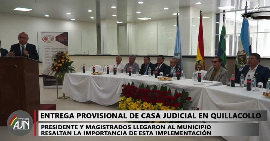 En Quillacollo TSJ entrega Casa Judicial cuya construcción demando más de Bs 40 millones 