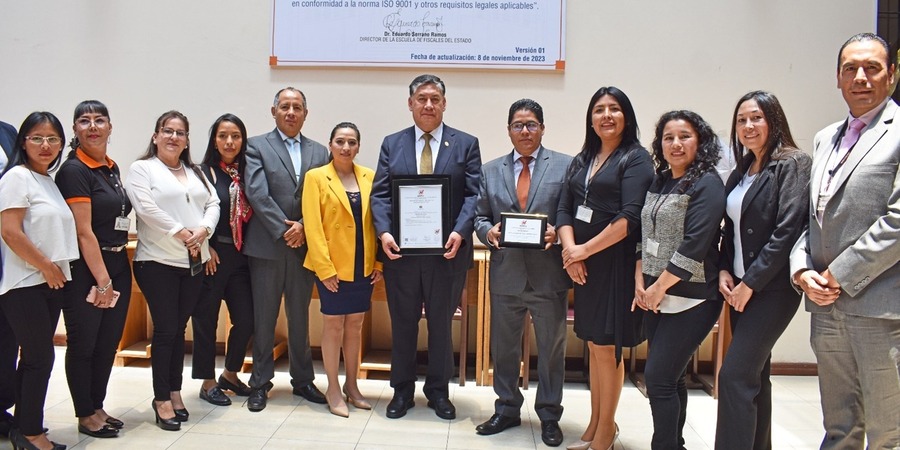 Ibnorca entrega certificación ISO 9001 a la Escuela de Fiscales del Estado y destaca su excelencia académica