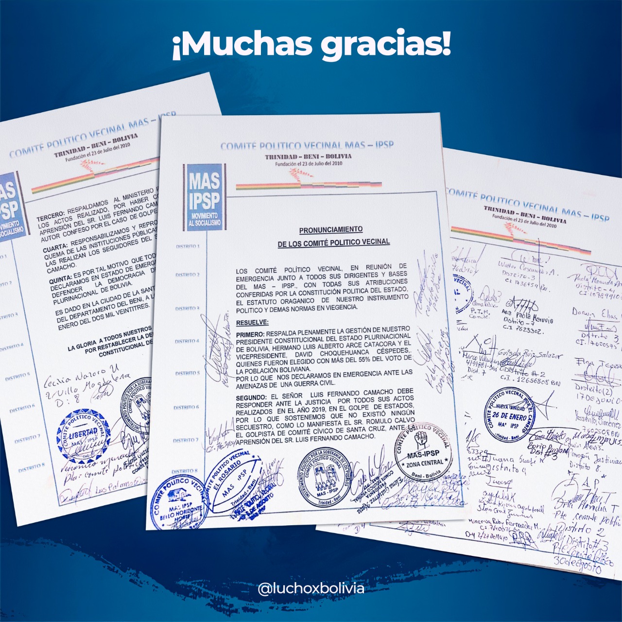 Arce asegura que “la derecha no pasará” y reafirma la defensa de la democracia en unidad